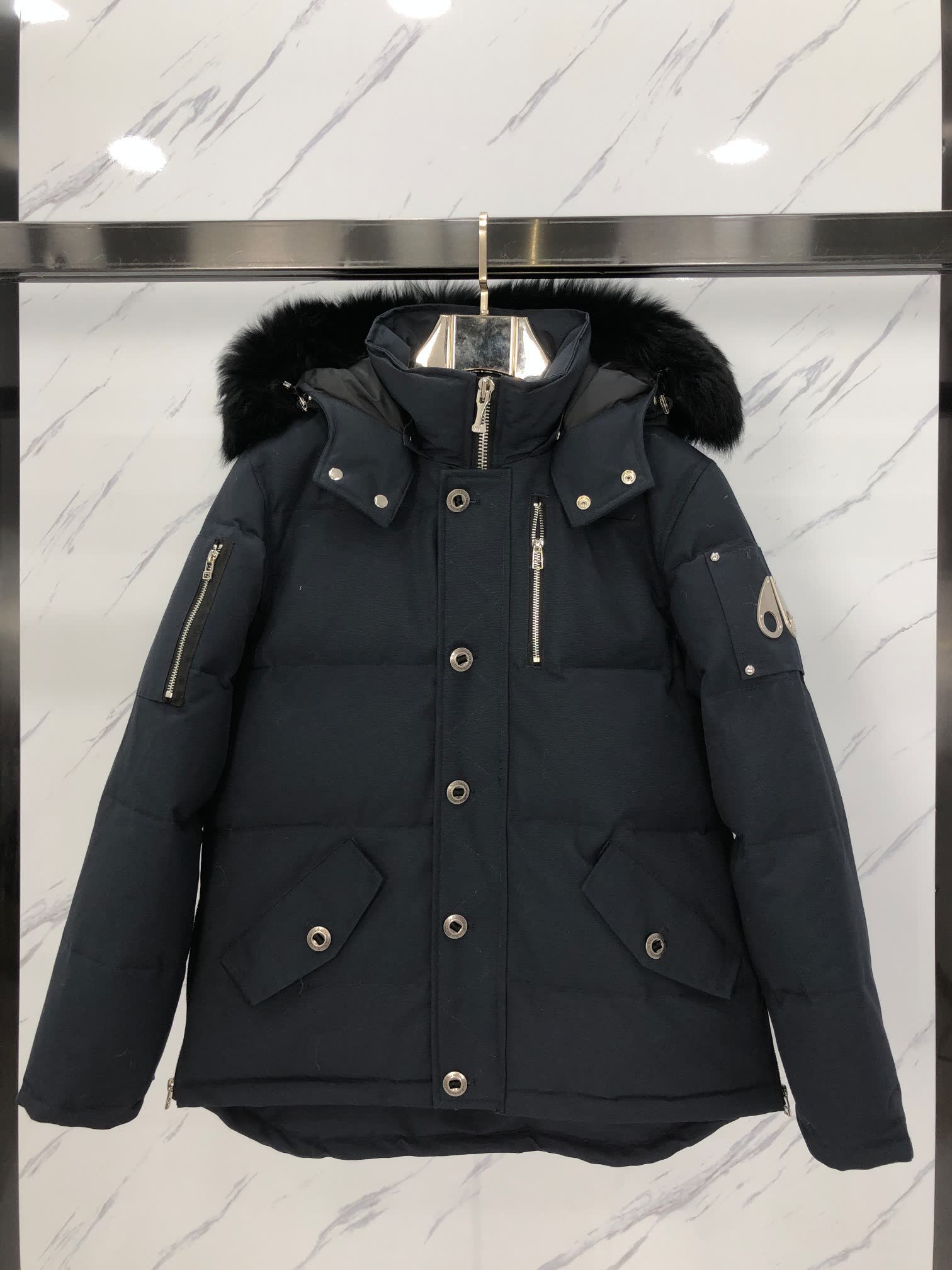 Moose Knuckles Hooded Down Puffer Jacket